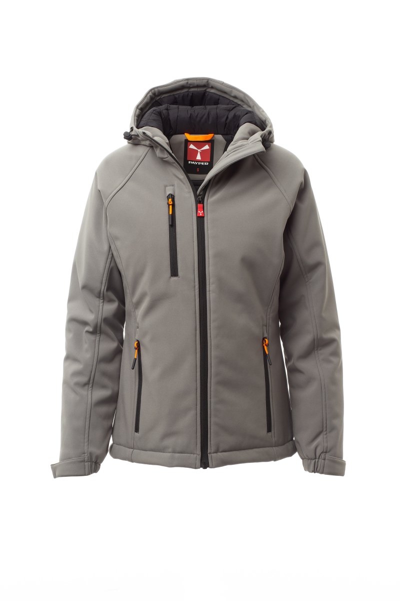 GALE PAD Lady rauchgrau Wintersoftshell von PAYPER
