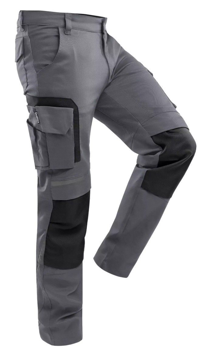 Bundhose PRO+ von Qualitex in grau-schwarz