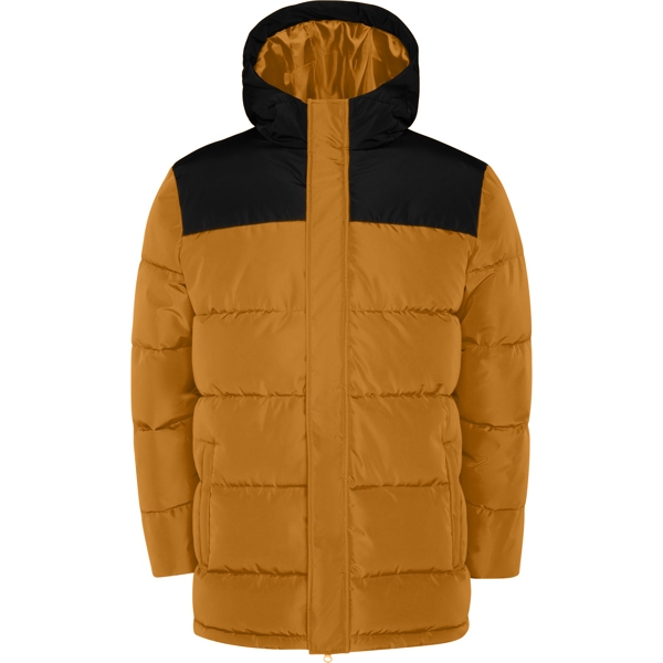TALLIN - Parka in curry/schwarz