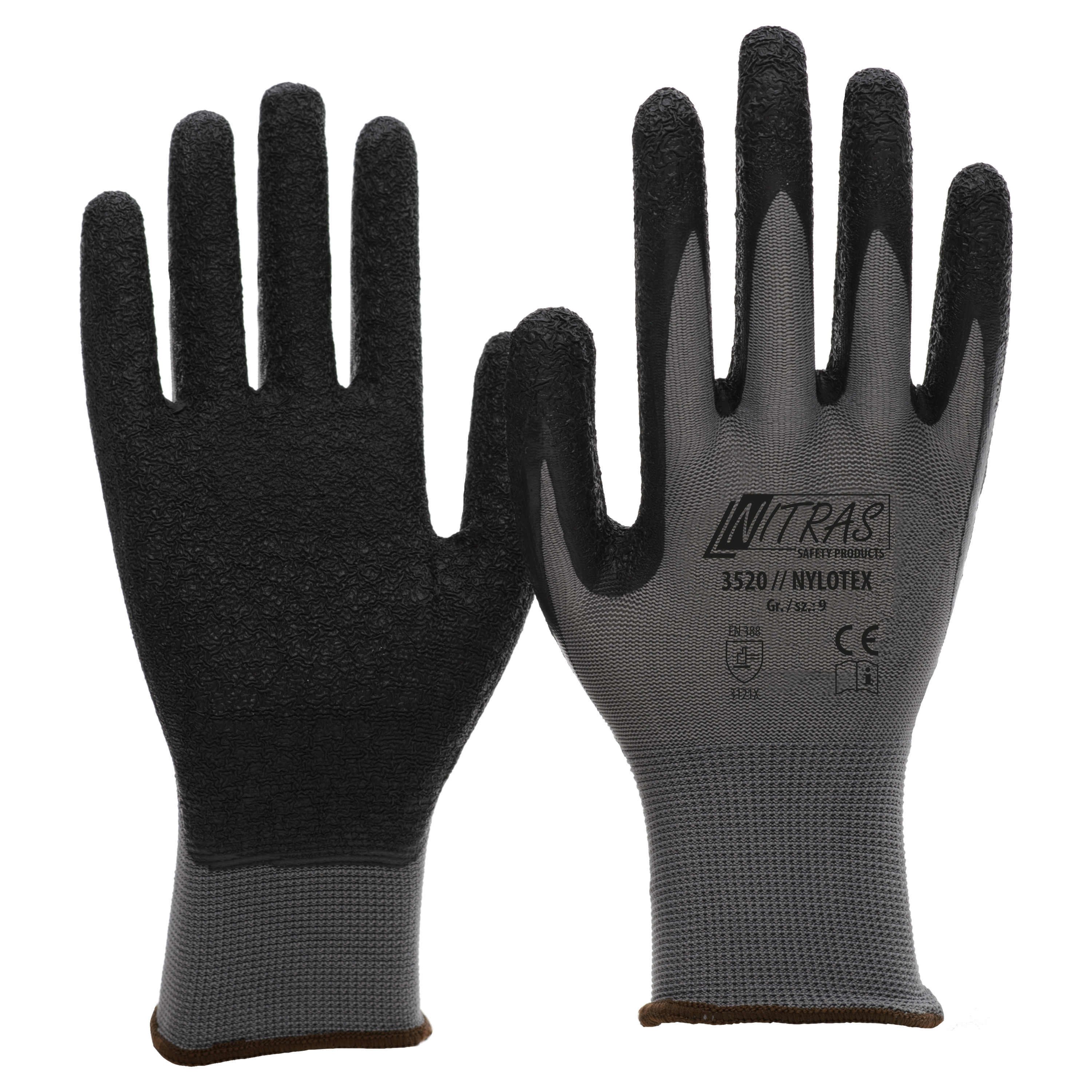 NYLOTEX Nylonhandschuhe mit Latex-Beschichtung NYLOTEX Nylonhandschuhe mit Latex-Beschichtung