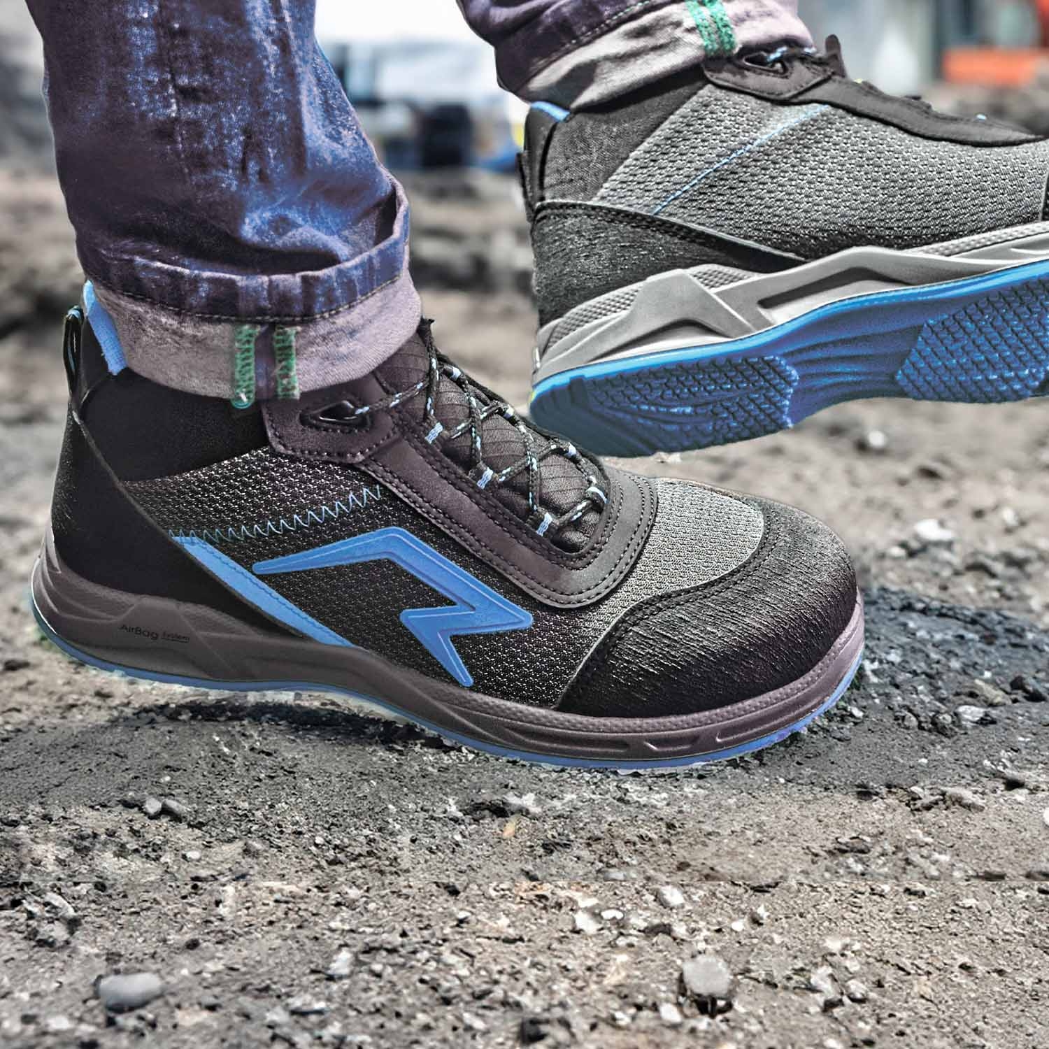 AIRFLEX HIGH S3 ESD Schuhe von Talan in blau