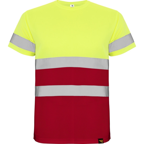 DELTA Warnschutz T-Shirt in gelb/rot von ROLY