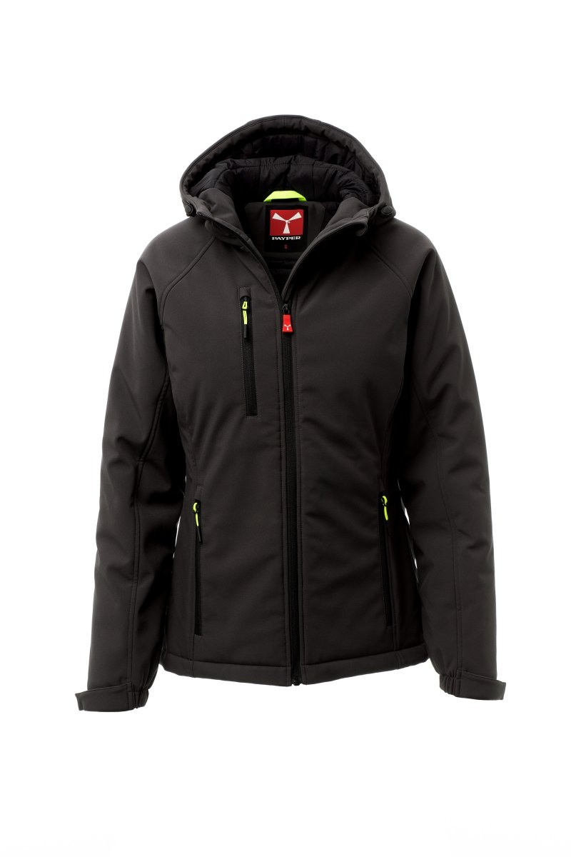 GALE PAD Lady schwarz, Wintersoftshell von PAYPER