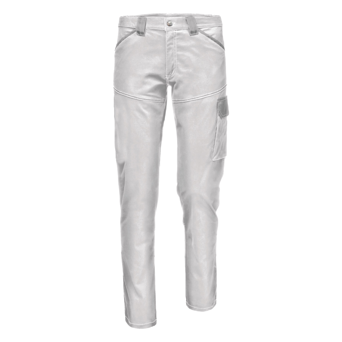 SYMBOL STRETCH Arbeitsbundhose in weiß von SIR