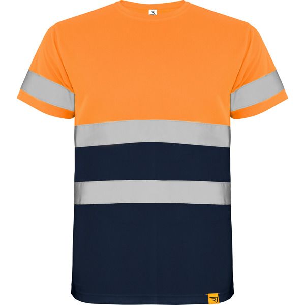 DELTA Warnschutz T-Shirt in orange/navy von ROLY
