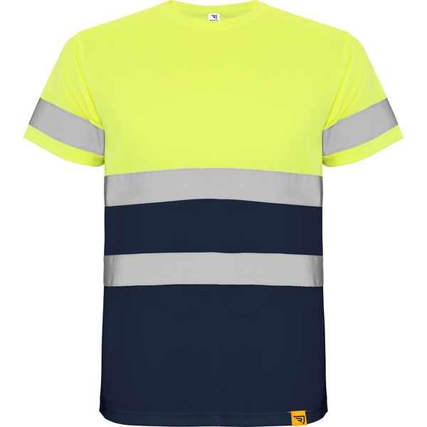 DELTA Warnschutz T-Shirt in gelb/navy von ROLY