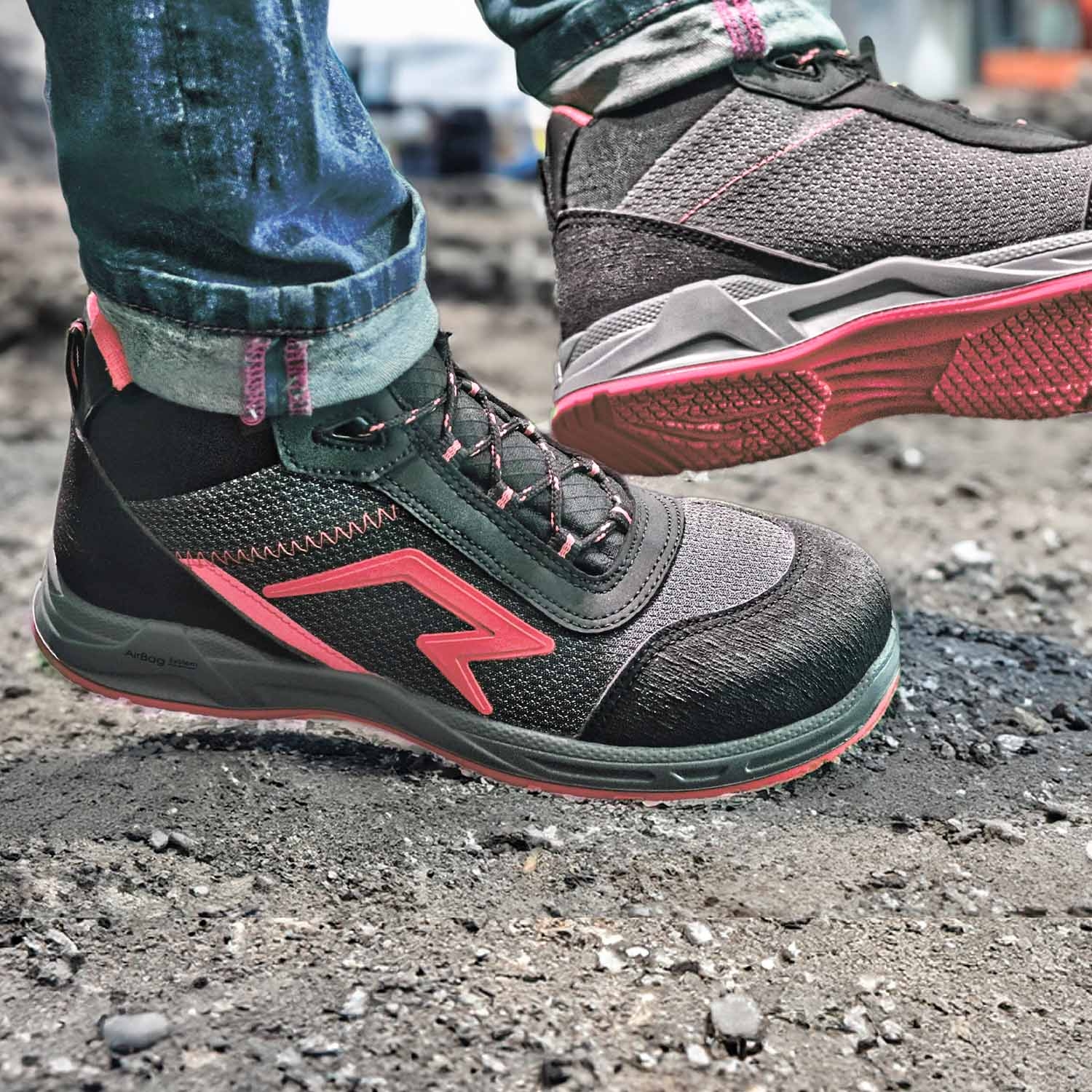 AIRFLEX HIGH S3 ESD Schuhe von Talan in rot