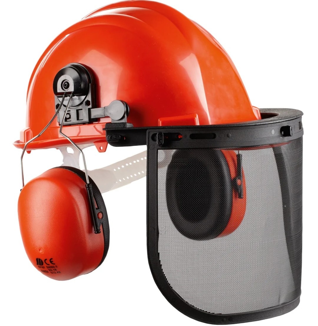 Waldarbeiter-Helmset in orange