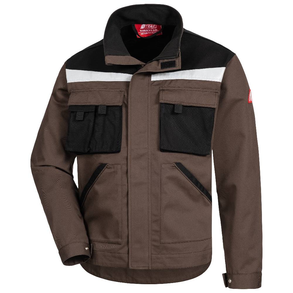 MOTION TEX PLUS Arbeitsjacke in kastanienbraun