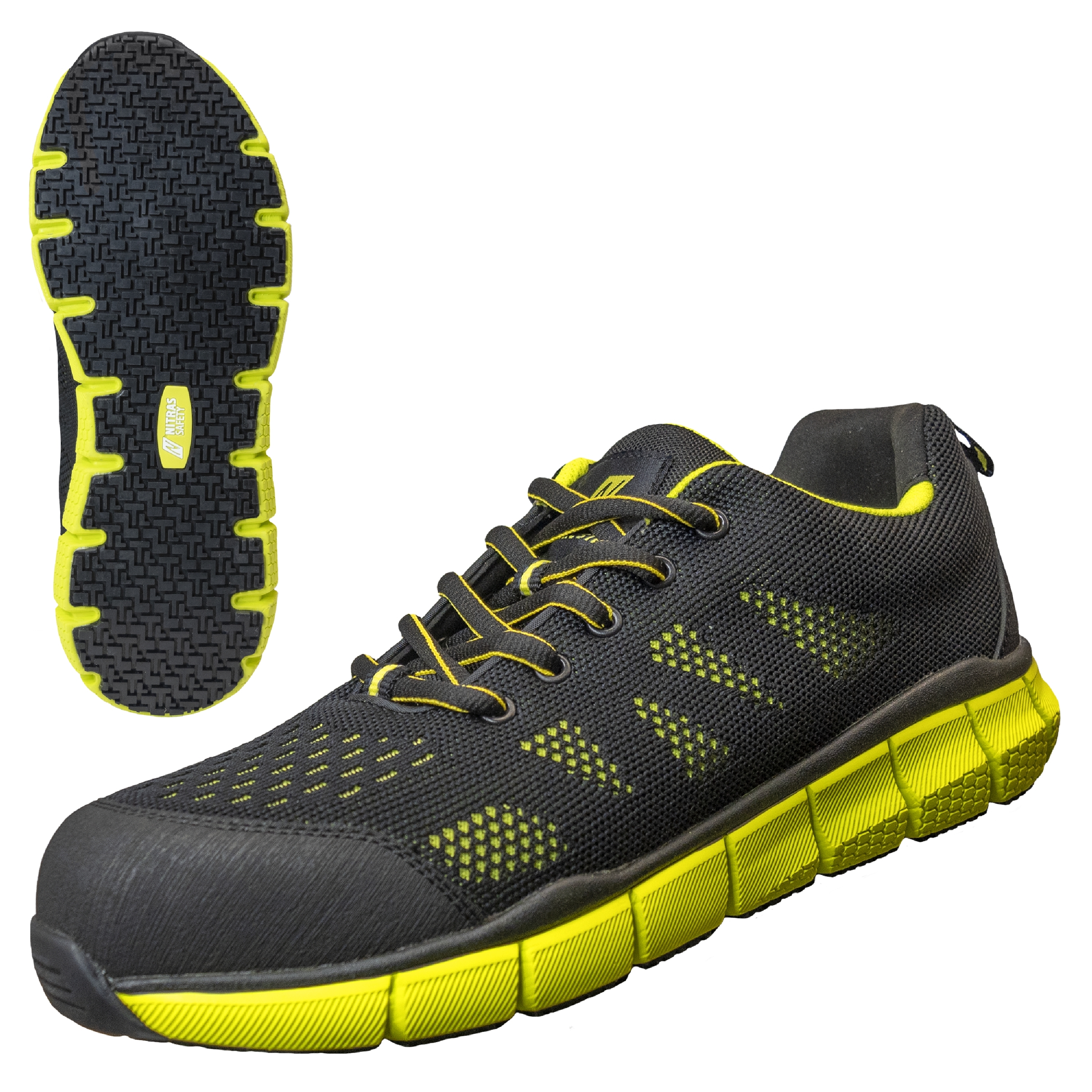 Sonic Step S1P Halbschuh mit neongelber Laufsohle Sonic Step S1P Halbschuh mit neongelber Laufsohle