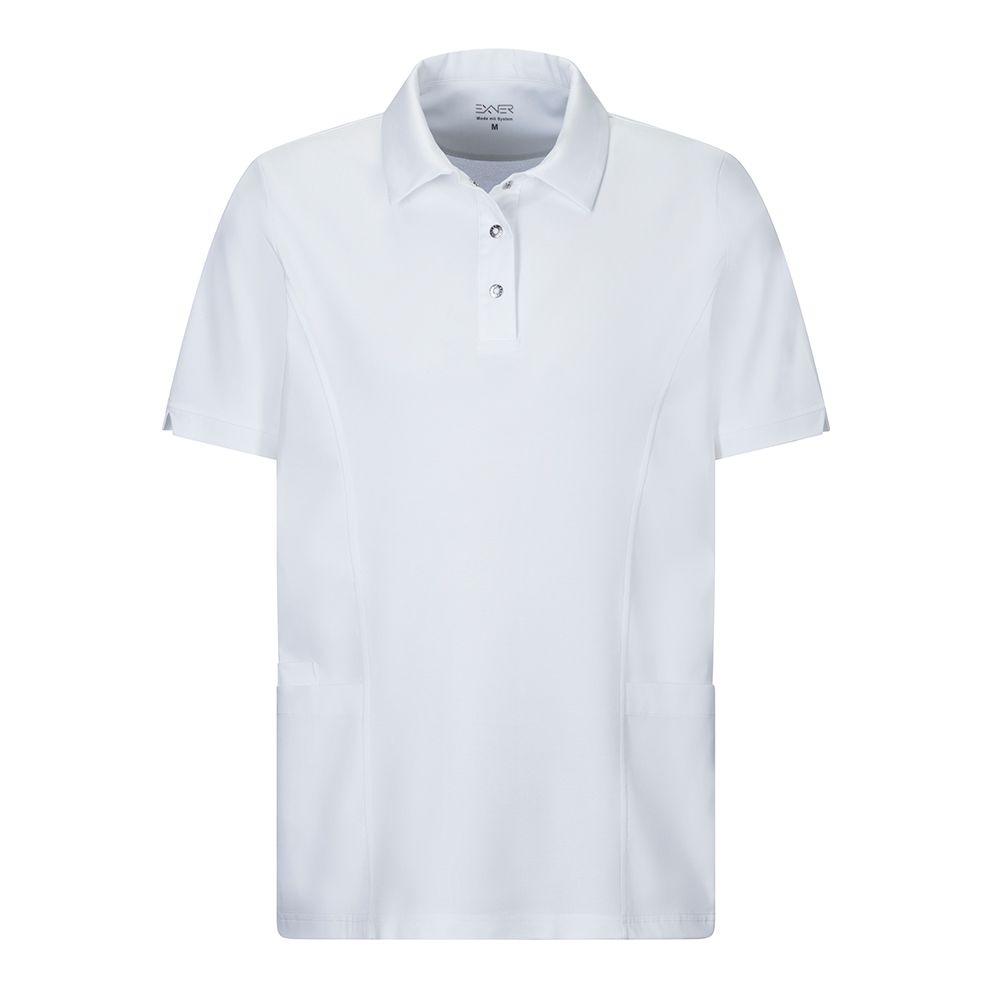 Polo-Kasack in weiß von Exner