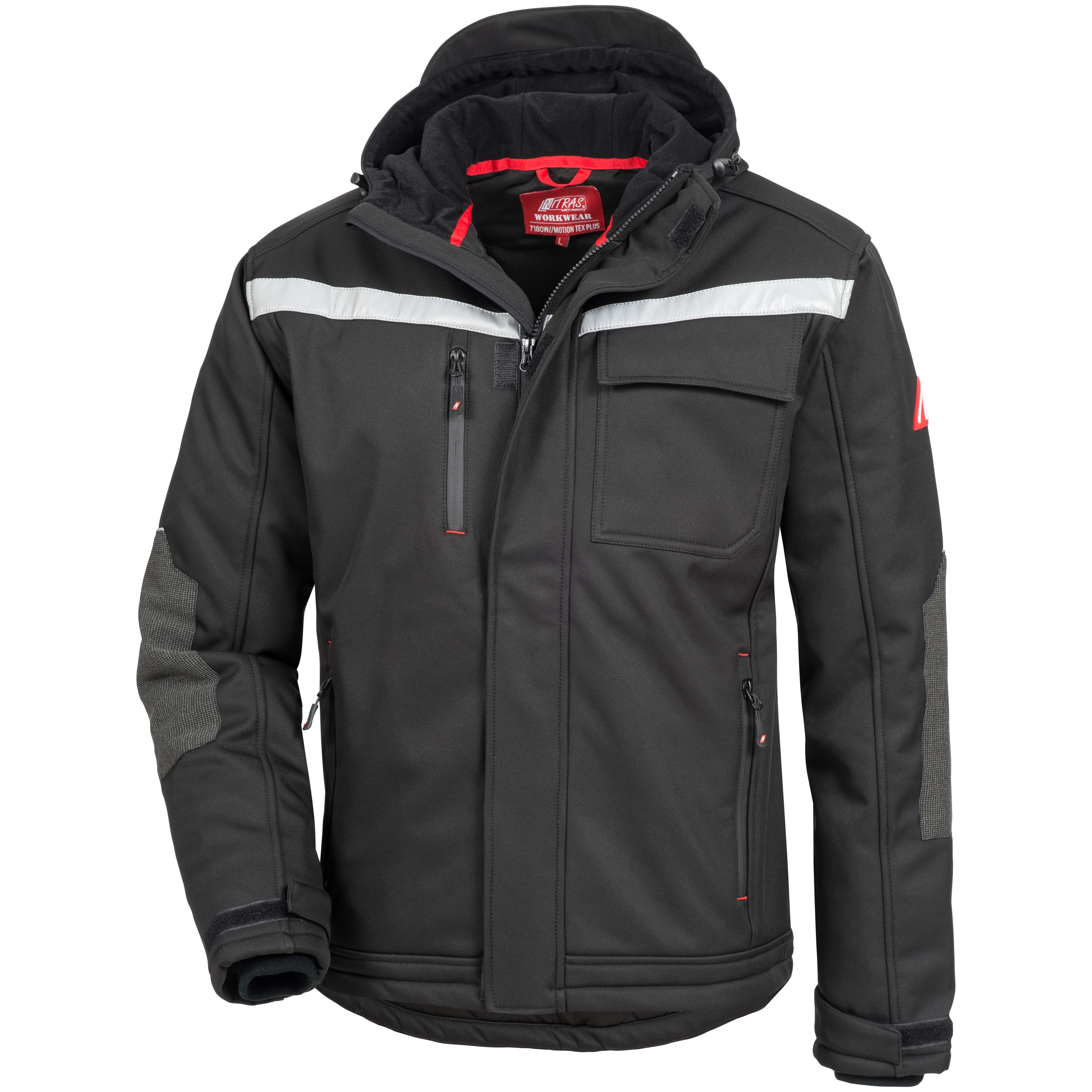 MOTION TEX PLUS, Winter-Softshelljacke, schwarz