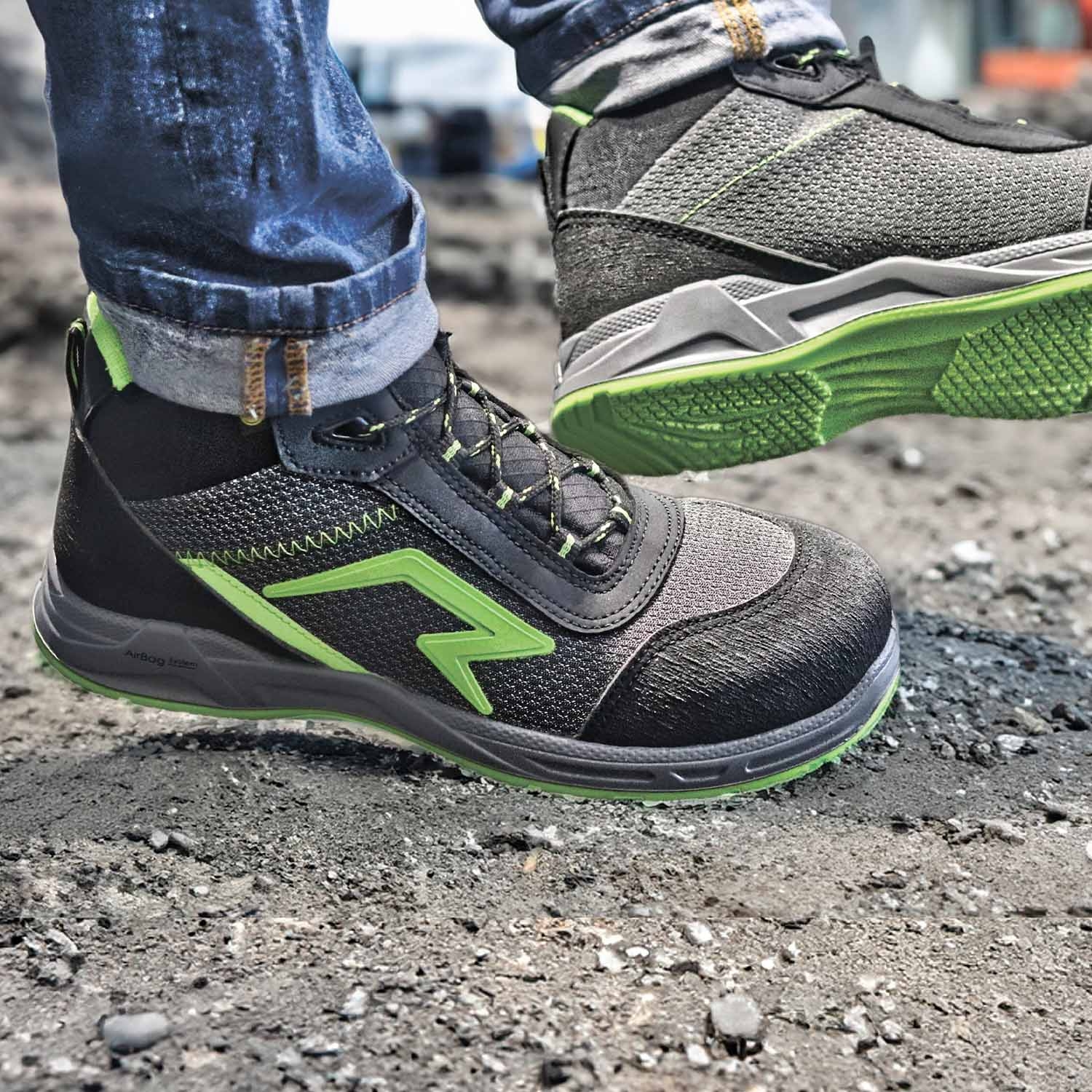 AIRFLEX HIGH S3 ESD Schuhe von Talan in grün
