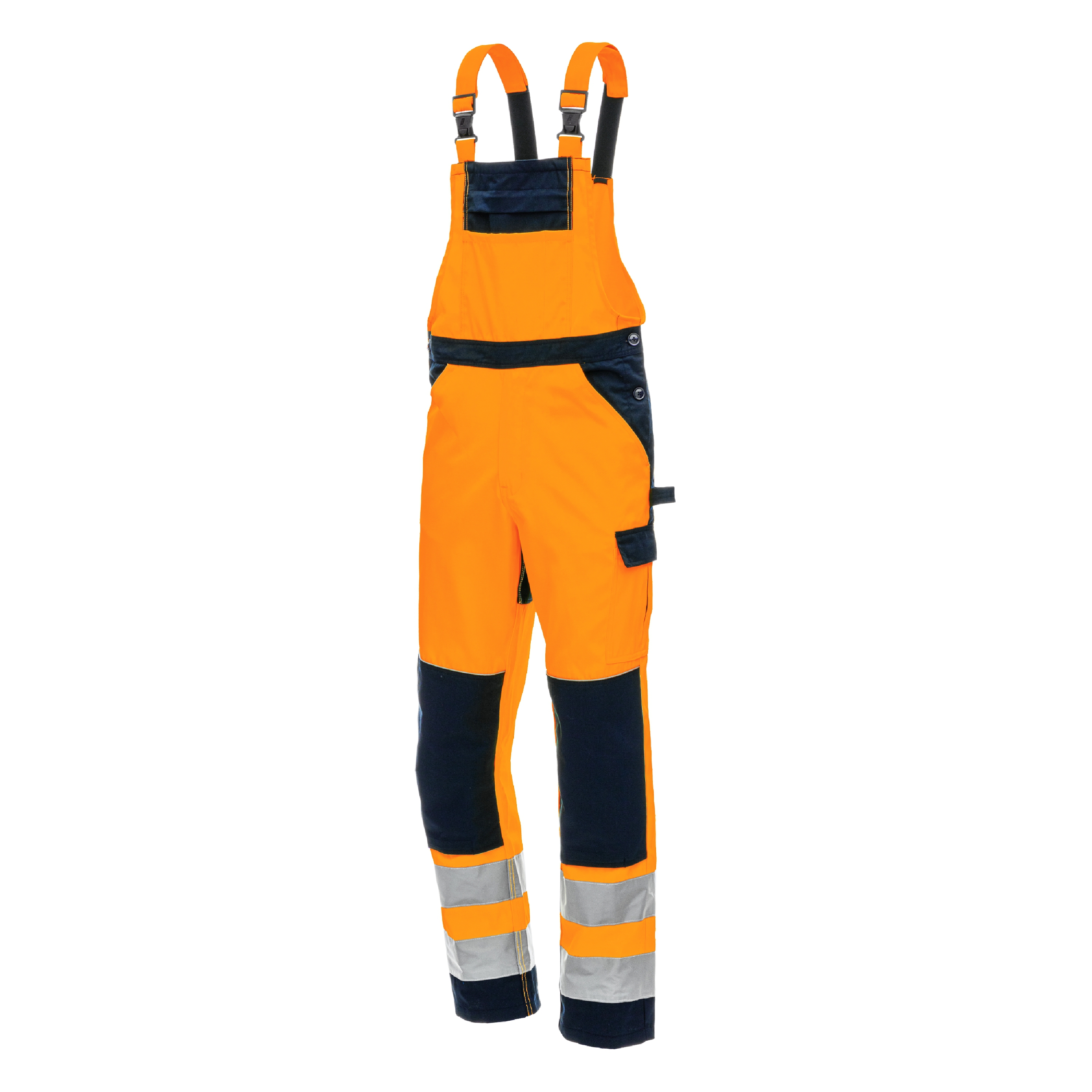 Warnschutz-Latzhose Tex Light Viz in orange Warnschutz-Latzhose Tex Light Viz in orange