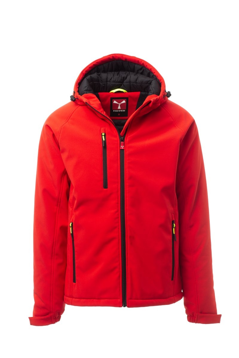 GALE PAD in rot, Wintersoftshell von PAYPER