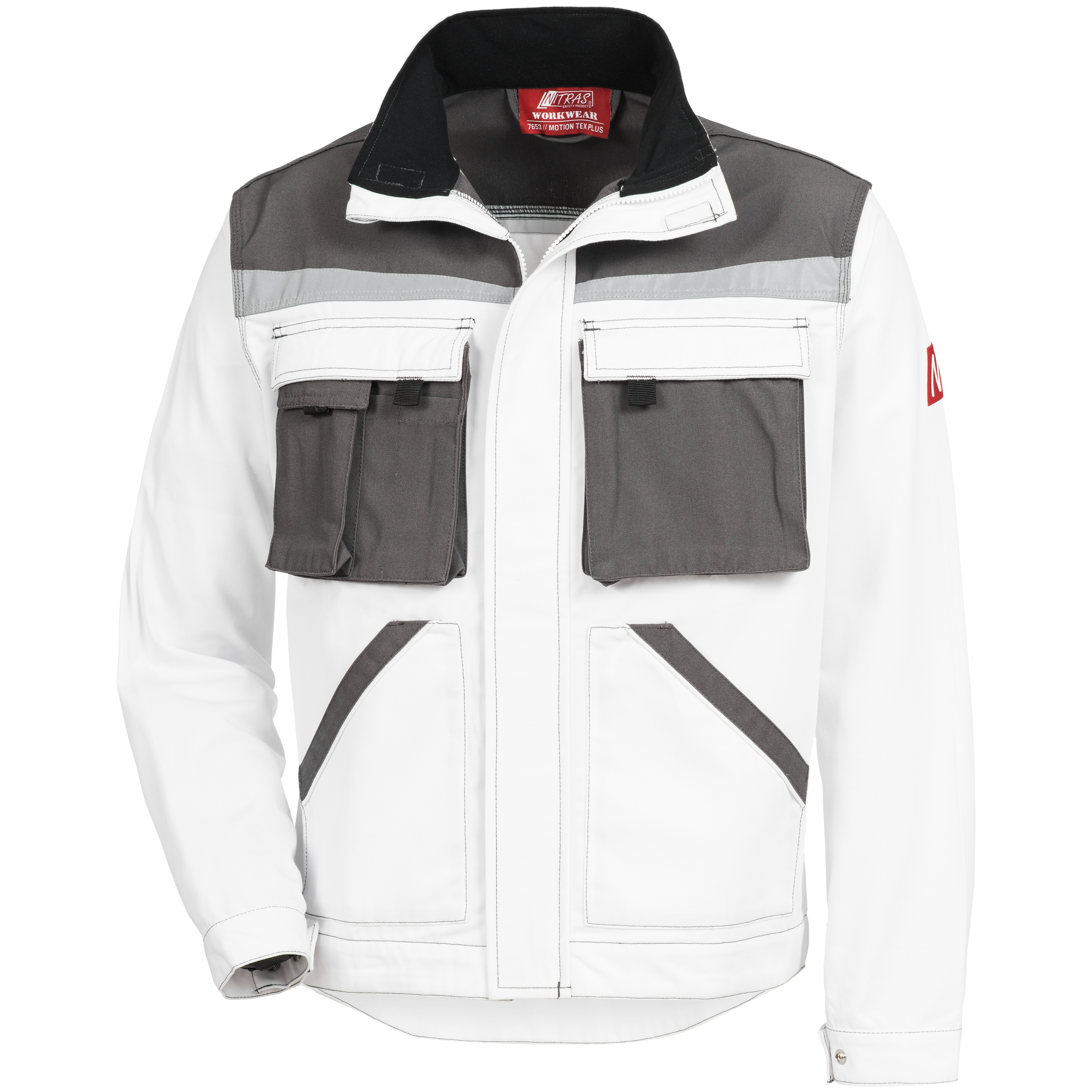 MOTION TEX PLUS Arbeitsjacke in weiß MOTION TEX PLUS Arbeitsjacke in weiß