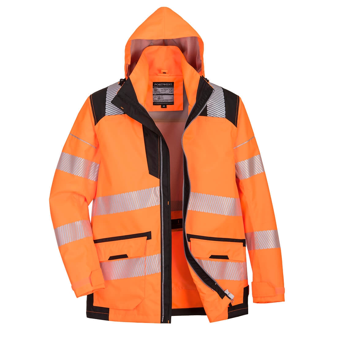 PW3 Warnschutz Atmungsaktive 5-in-1 Jacke orange PW3 Warnschutz Atmungsaktive 5-in-1 Jacke orange