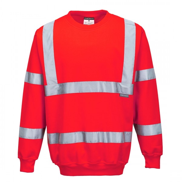 Warnschutz-Sweatshirt in rot