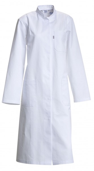 RUNA - Damenarztmantel mit Stehkragen in weiß