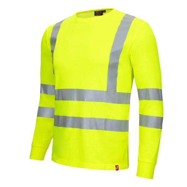 Warnschutz-Langarm-Shirt, gelb von Nitras
