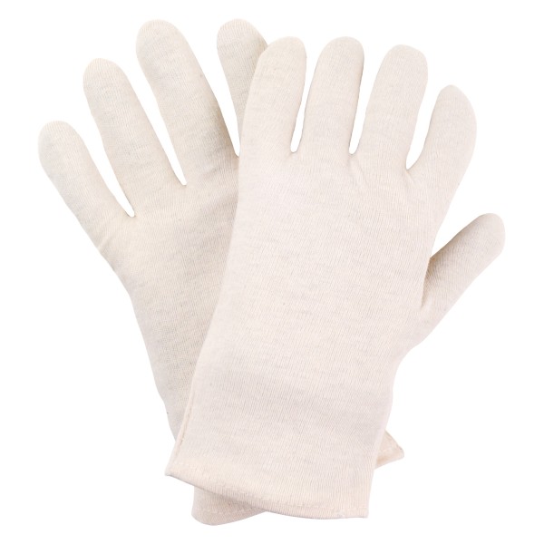 Baumwoll-Trikot-Handschuhe, naturfarben