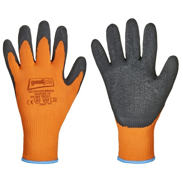 Winter-Handschuhe GOOD JOB in warnorange