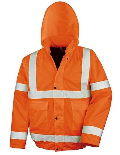 Winter-Blouson Warnschutz in orange